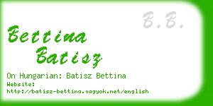 bettina batisz business card